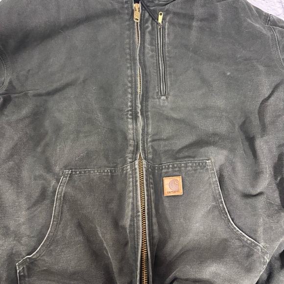 Carhartt Active Hooded Jacket Quilt Lined Mens 2XL Tall 101540 316 Green - Picture 14 of 16